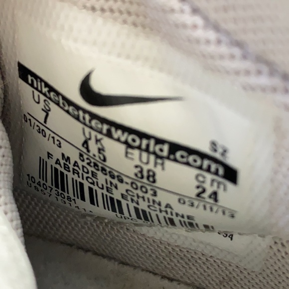 Nike Dunk Sky Hi Gray Hidden Wedge High Top Suede 528899-003 Women's Size 7 - Picture 11 of 12